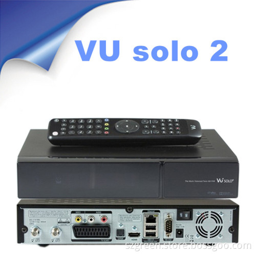 Enigma2 Linux OS Vu Solo 2 1300 MHz Satellite Receiver Vu Solo2 Twin Tuner DVB-S2 in Stock